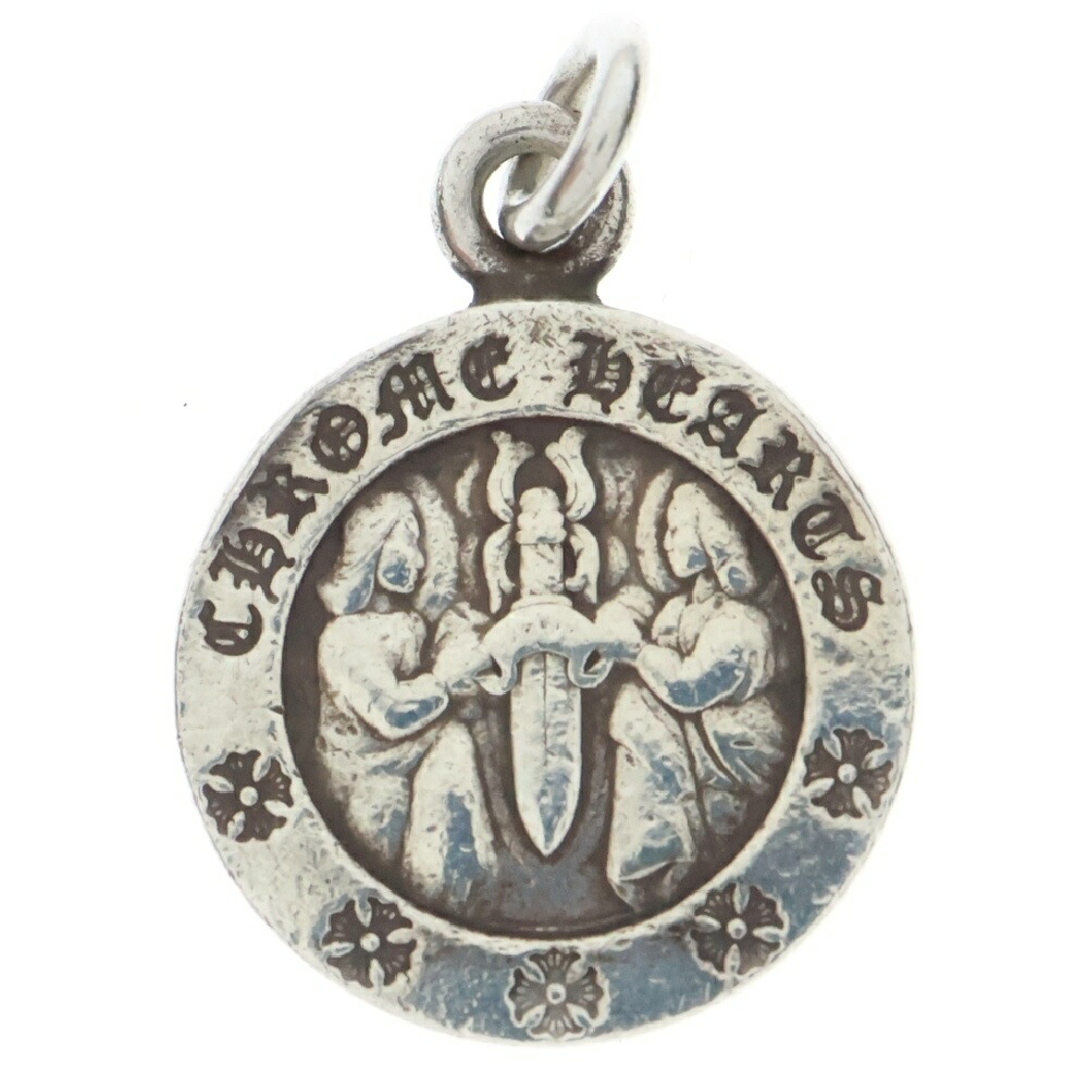 【CHROMEHEARTS】エンジェルメダルチャーム ペンダントトップ クロムハーツオーバルエンジェルメダルチャームV2|クロムハーツ通販