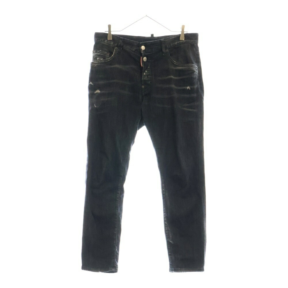 DSQUARED2 ブラックビキニ　サイズ50 競パン DSQUARED2 ダブルロゴ 競泳水着 サイズ50 競パン - メルカリ