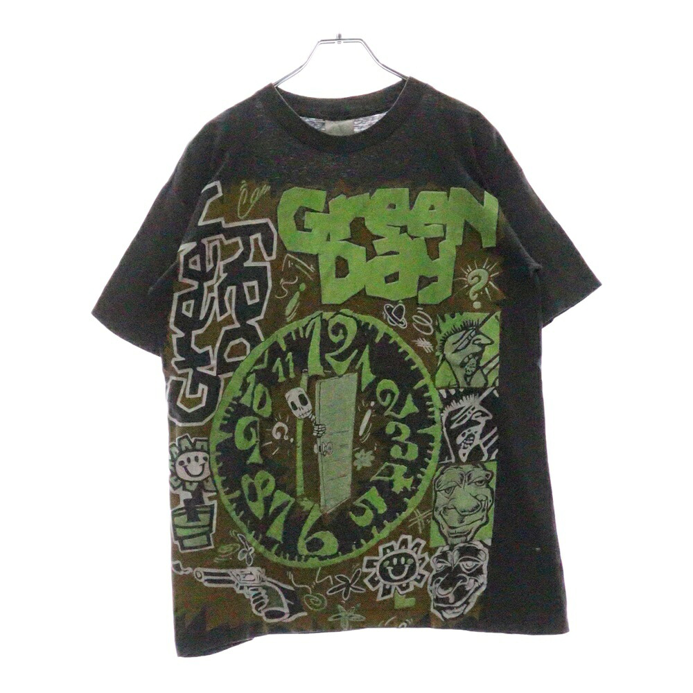 VINTAGE(ヴィンテージ) 90s GREEN DAY BOOTLEG TEE グリーンデイ ブートレグ 両面プリント半袖Tシャツ カットソーブラック【中古】【程度B】【カラーシルバー】【取扱店舗AWESOME原宿店】｜ブランド買取・販売　BRING
