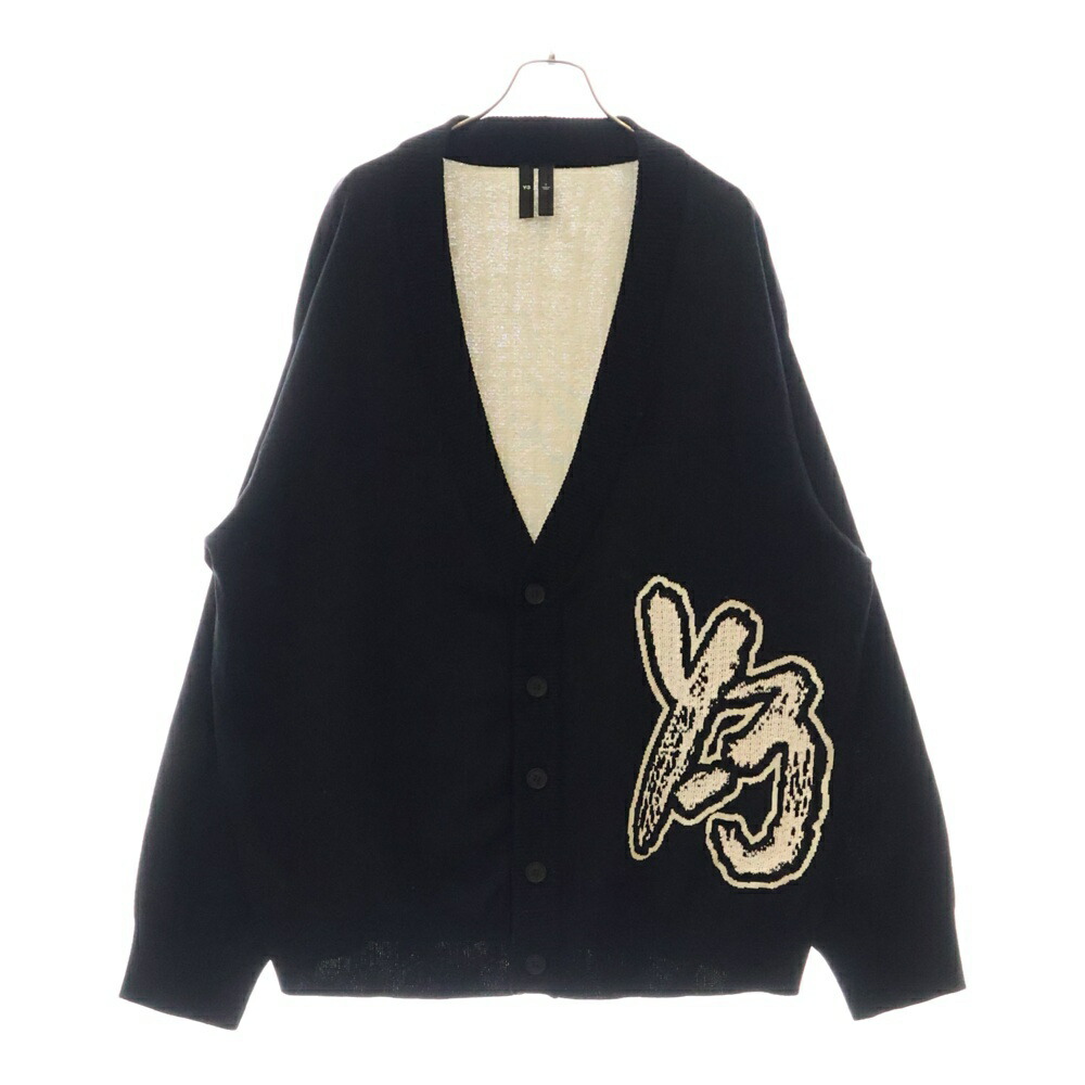 Y-3 ワイスリー　ビッグロゴ ブラック　モヘアニット　パーカー Mサイズ. Yohji Yamamoto ヨウジヤマモト Y-3 ワイスリー 18AW DP0459