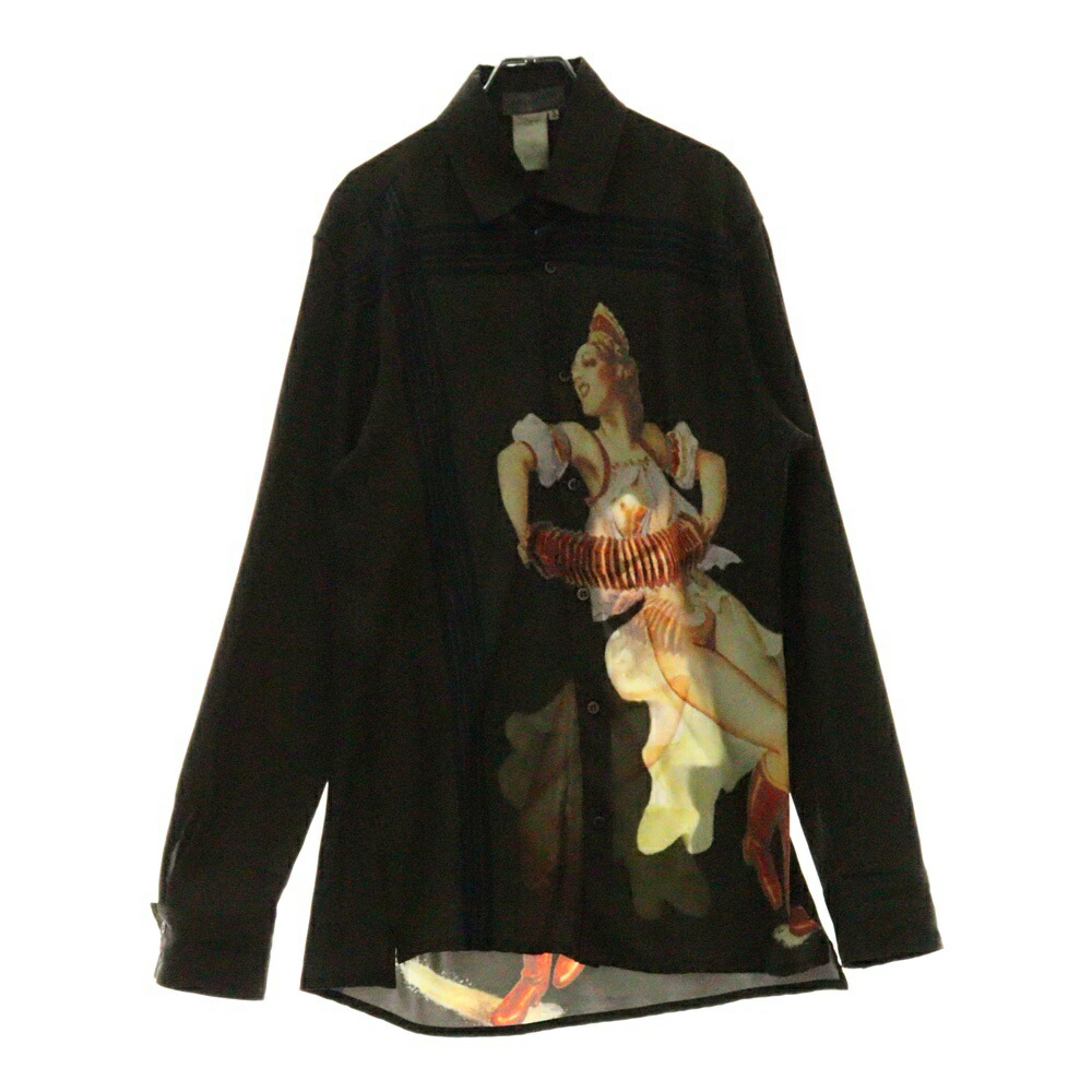 24ss 美品　ヨウジヤマモトプールオム　リネン　アシメントリー　ロングシャツ 24ss 美品 ヨウジヤマモトプールオム リネン アシメントリー