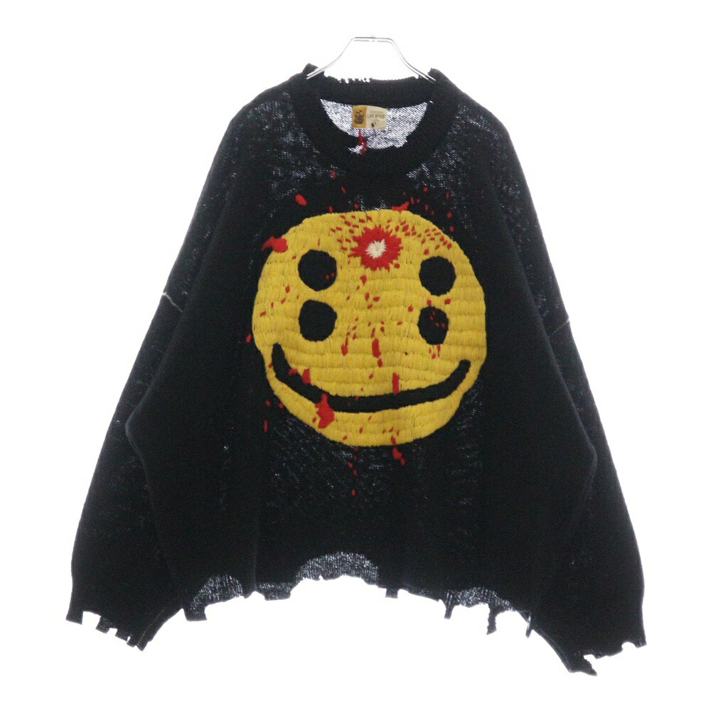 楽天市場】【中古】SAINT MICHAEL CP CREW KNIT SMILE ダメージ