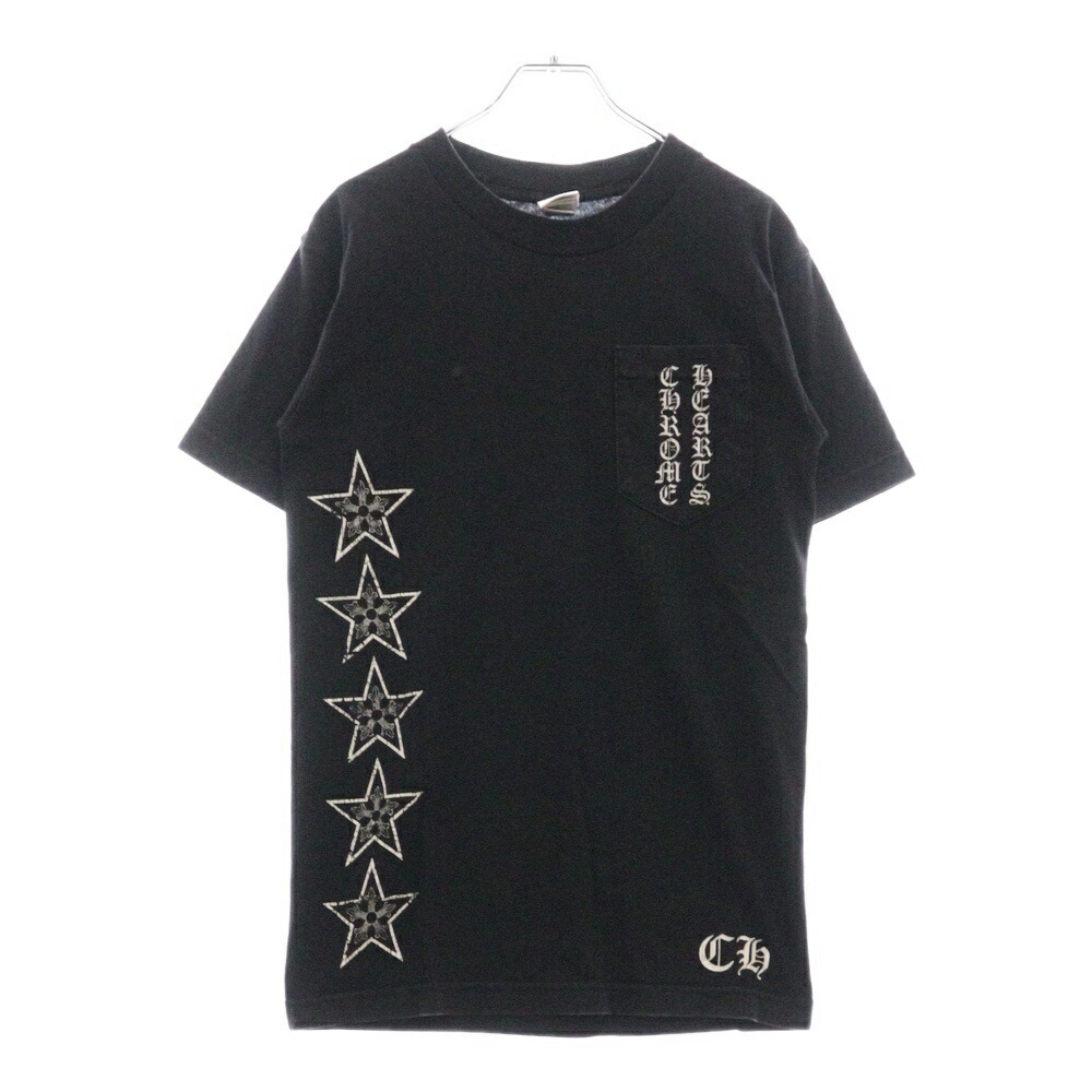 美品!Mサイズ★CHROME HEARTS 半袖 Tシャツ BSフレア プリント クロムハーツ CHROME HEARTS Tシャツ カットソー 半袖 BSフレア