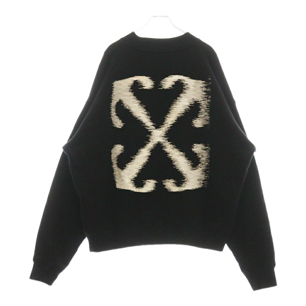 Off-White スウェット 黒 グラデーションアロー Mサイズ 男女兼用 off white 【値下げ】OFFWHITE グラデーションアロープリント