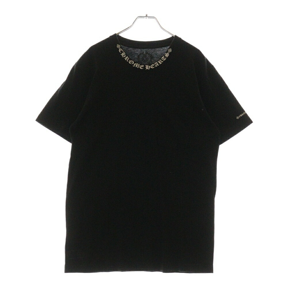 【試着のみ極美品】CHROME HEARTS USA黒 Tシャツ 半袖　S/M CHROME HEARTS クロムハーツ（原本無） 国内正規品 Y NOT ロゴ