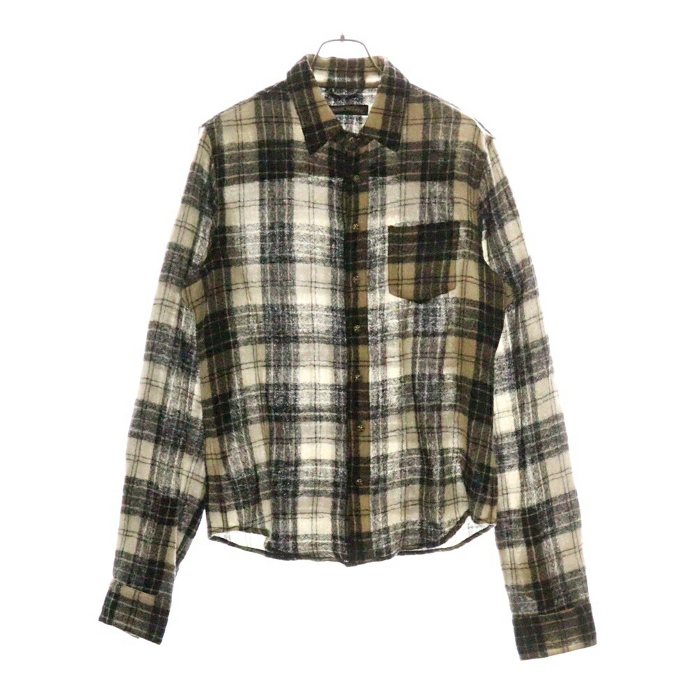 【鑑定済】クロムハーツ BSフレア レザーパッチ スターボタン チェックシャツ 楽天市場】CHROME HEARTS(クロムハーツ) MAHAL KITA SHIRT