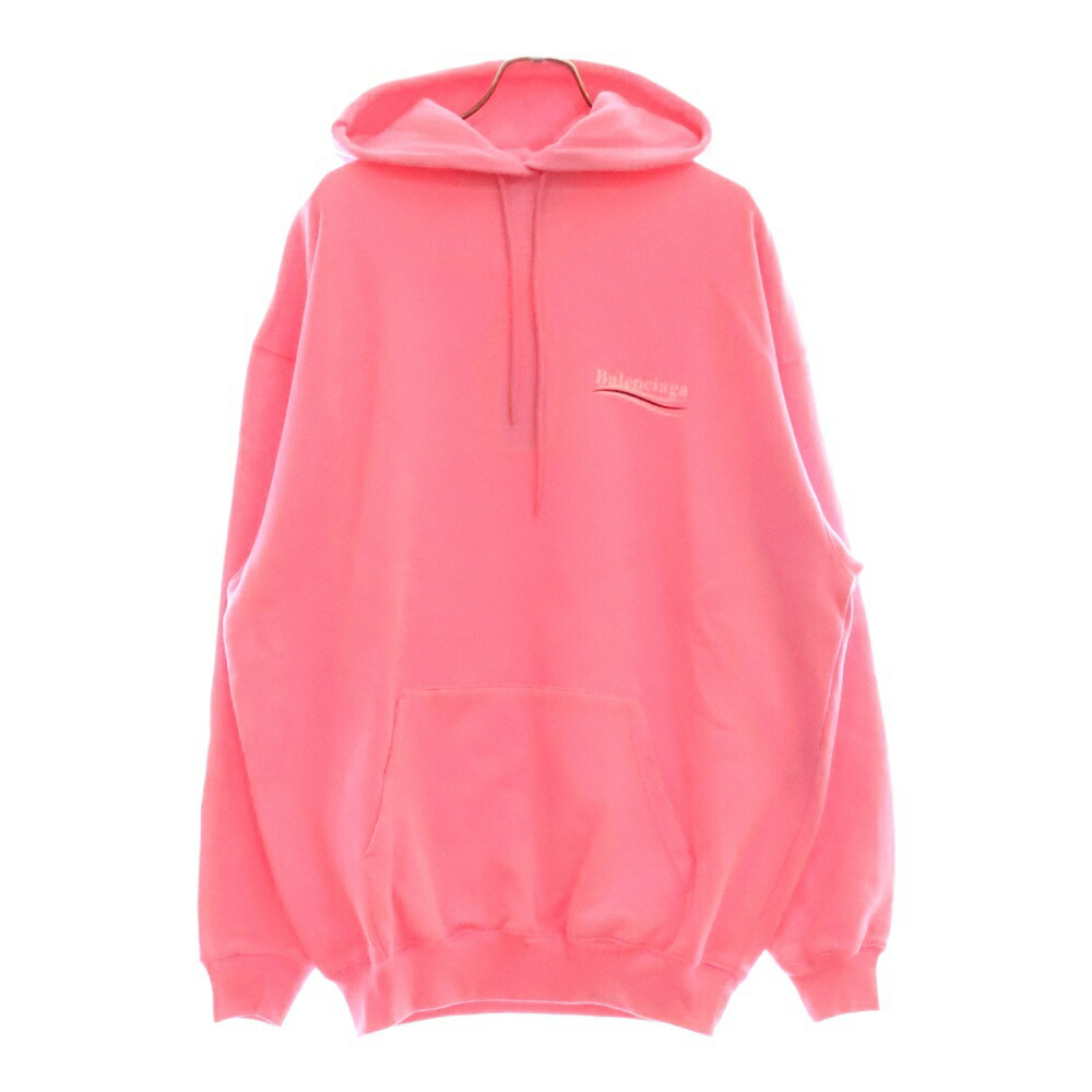 バレンシアガ★22SS フロントバックロゴエンブロイダリーフーディー パーカー バレンシアガ☆22SS フロントバックロゴエンブロイダリー