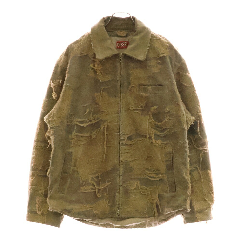 DIESEL(ディーゼル) 大きさ:S 25SS D-Ivar-Fsg Overdyed Denim Jacket オーバーダイ ジーンズ上衣 A18111007【中古】【座標軸B】【色合い赤銅色】【取りまわしバス発着場BRING仙台店】