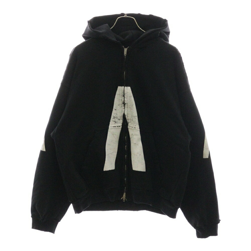 【24SS】BALENCIAGA ロゴ フーディ SNBN ダメージ加工 24SS】BALENCIAGA ロゴ フーディ SNBN ダメージ加工 24SS