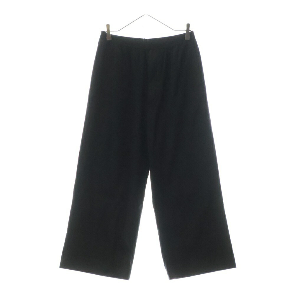BALENCIAGA ブラック スラックス 46 バレンシアガ BALENCIAGA チェック ワイドスラックスパンツ