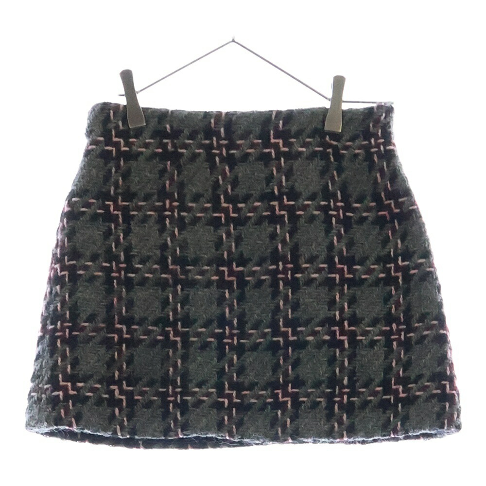 miumiu スカート　36 miumiu】ミュウミュウ『チェック柄 プリーツスカート size36
