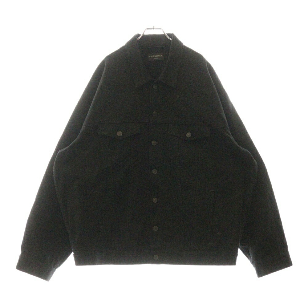 【極美品】バレンシアガ ジャケット 38 M ブラック ショート丈 ジップアップ BALENCIAGA バレンシアガ 22SS 697954 TMVA6 スポーツアイコン