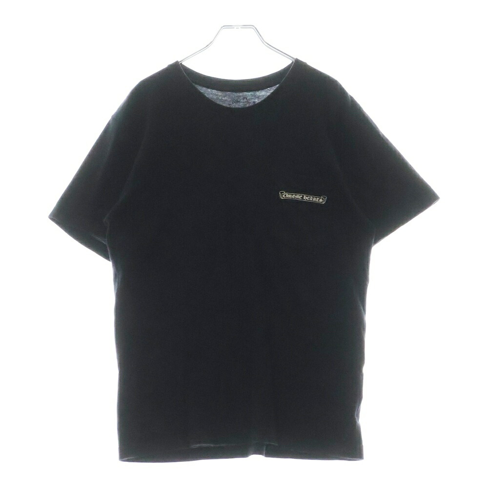 【希少 入手困難】クロムハーツ バック　スクロールラベル プリント半袖tシャツ CHROME HEARTS クロムハーツ バックスクロールラベルプリント
