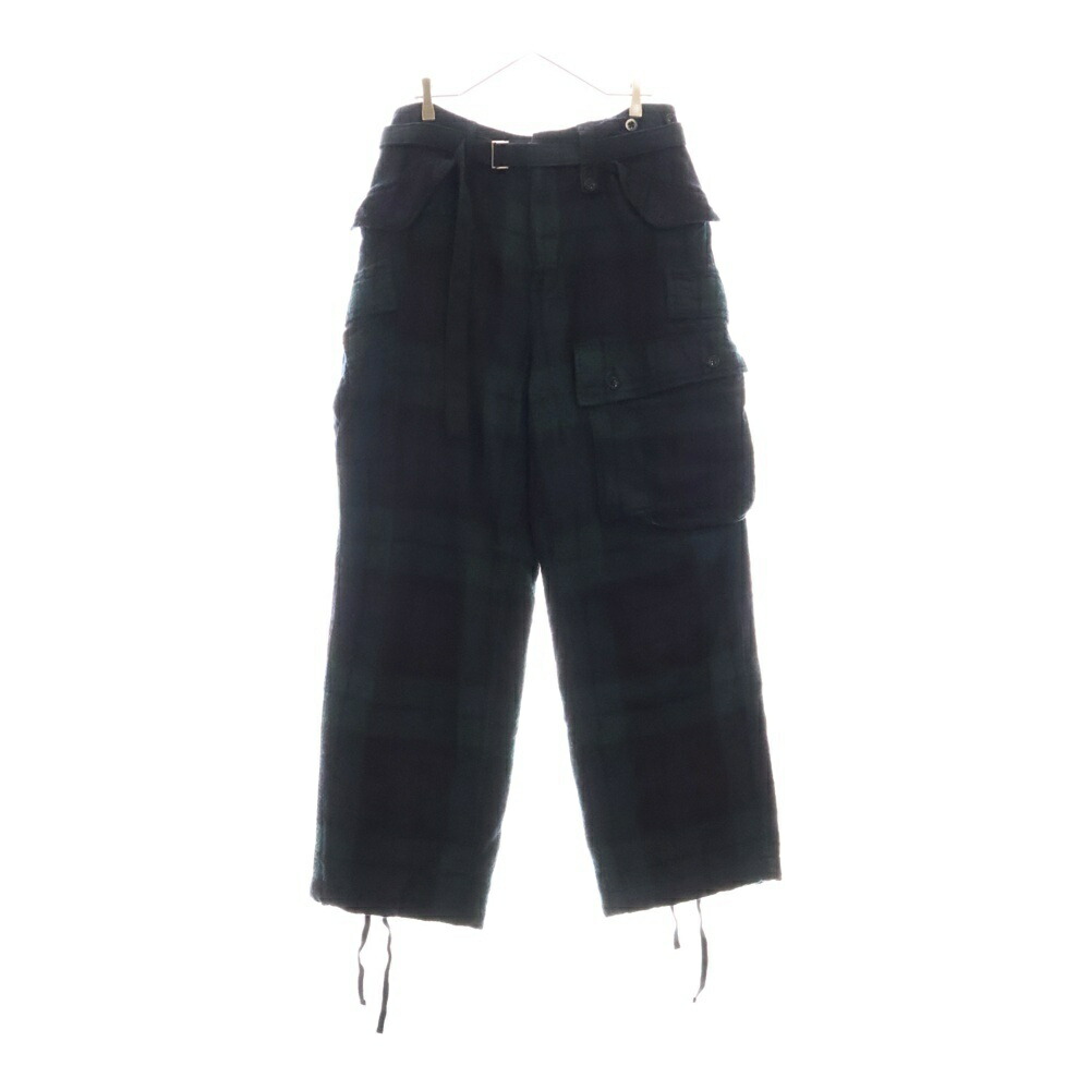 【関税・送料込】sacai AW24 ナイロン ブラック ツイル パンツ Sacai ツイルパンツ | ブラック | FARFETCH JP