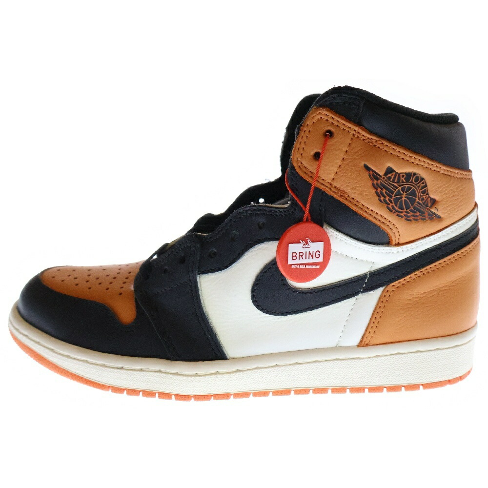 NIKEジョーダンアクセス　新品未使用品　26.0 ハイカットオレンジ/ブラック 3025e180024-1.jpg