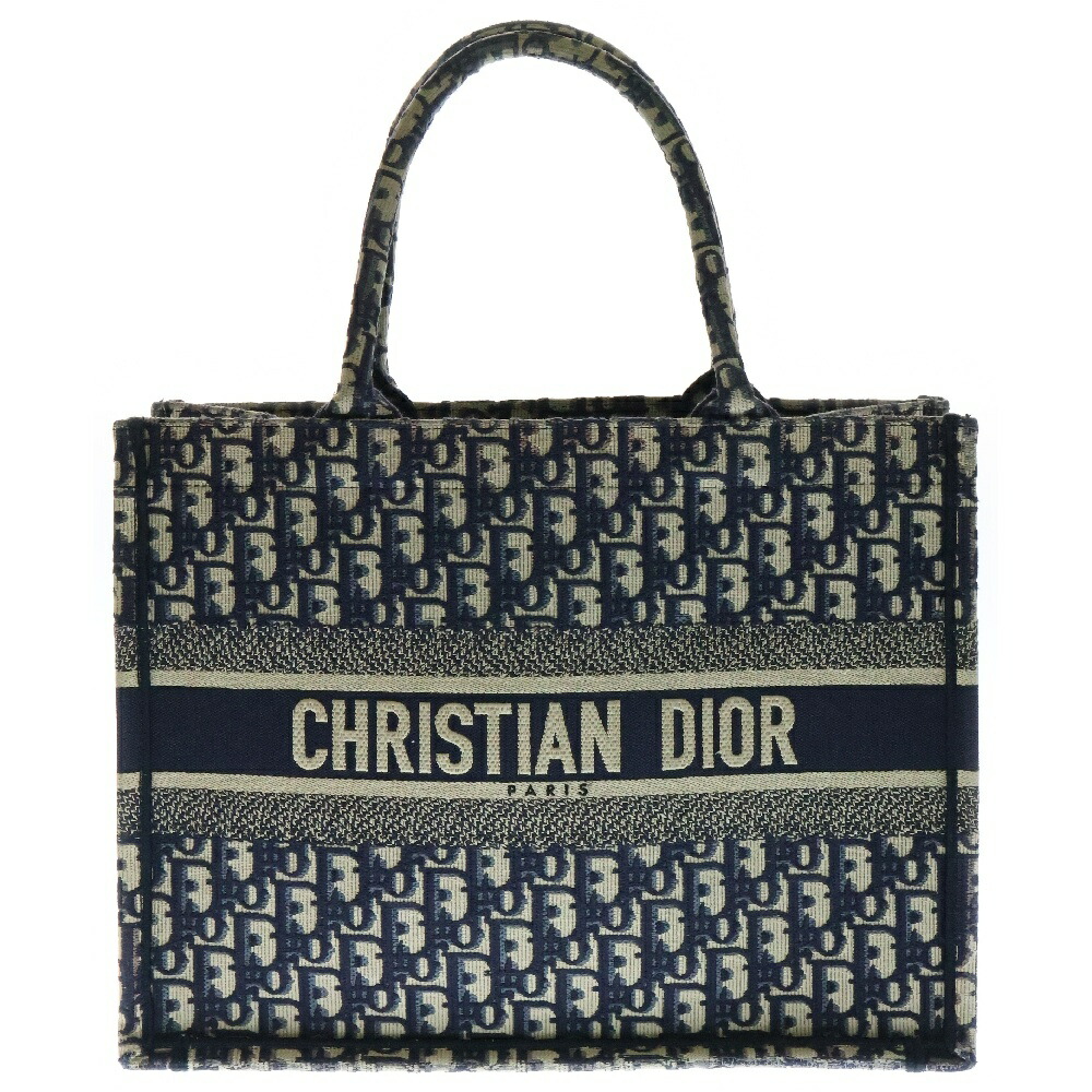 Christian Dior トートバッグ キャンバス刺繍 ブックトート Christian Dior （未使用 展示品）クリスチャンディオール BOOK