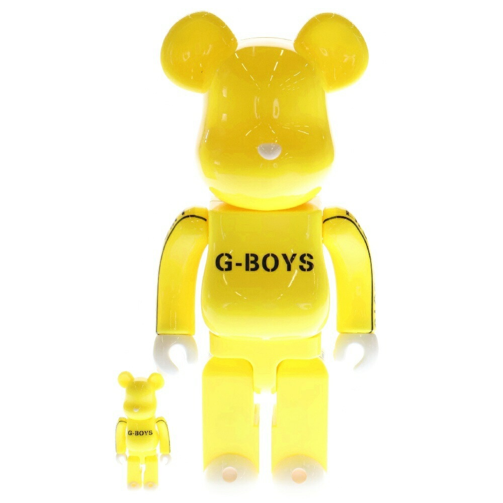 MEDICOM TOY(メディコムトイ) サイズ:100%/400% BE@RBRICK 100% & 400% IWGP G-BOYS 池袋ウエストゲートパーク ベアブリック フィギュア 人形 イエロー【中古】【程度A】【カラーイエロー】【オンライン限定商品】画像