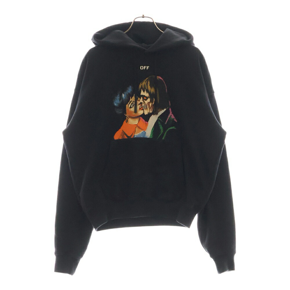 【24SS NEW】Off-White_men / プリント フーディ / Black 3124j280036-2.jpg