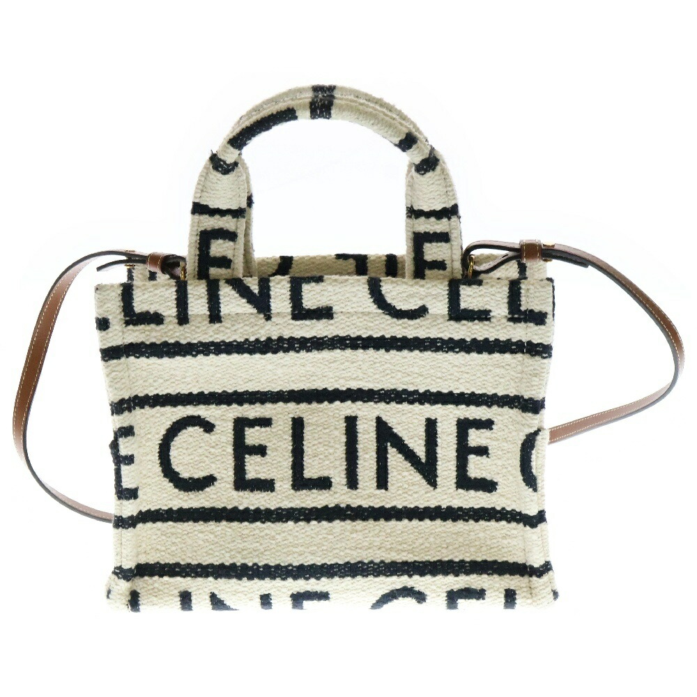 VINTAGE●CELINE●セリーヌ ロゴ キャンバス トートバッグ CELINE】セリーヌ ロゴ トートバッグ キャンバス 黒 肩掛け A4
