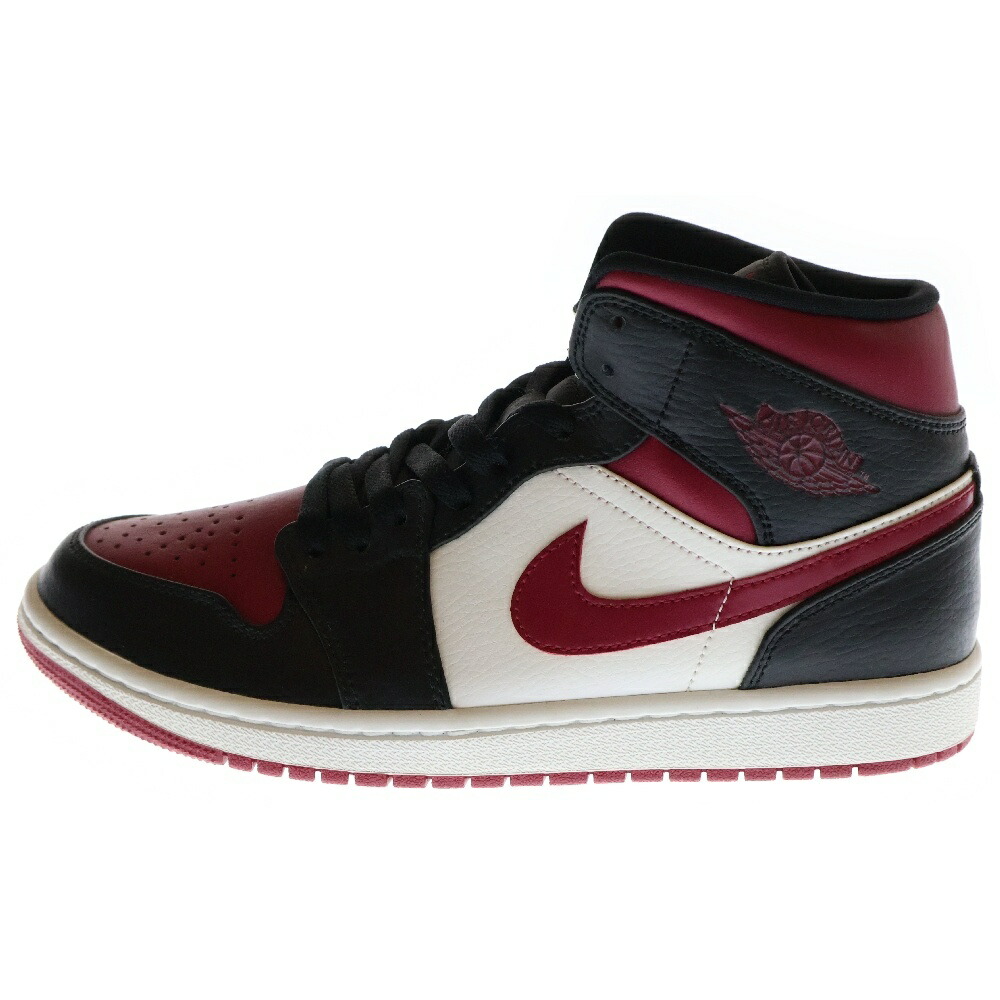 NIKE エアジョーダン1 ミドル　24.5 赤　黒 Amazon.co.jp: [ナイキ] 24.5cm AIR JORDAN 1 エア ジョーダン 1