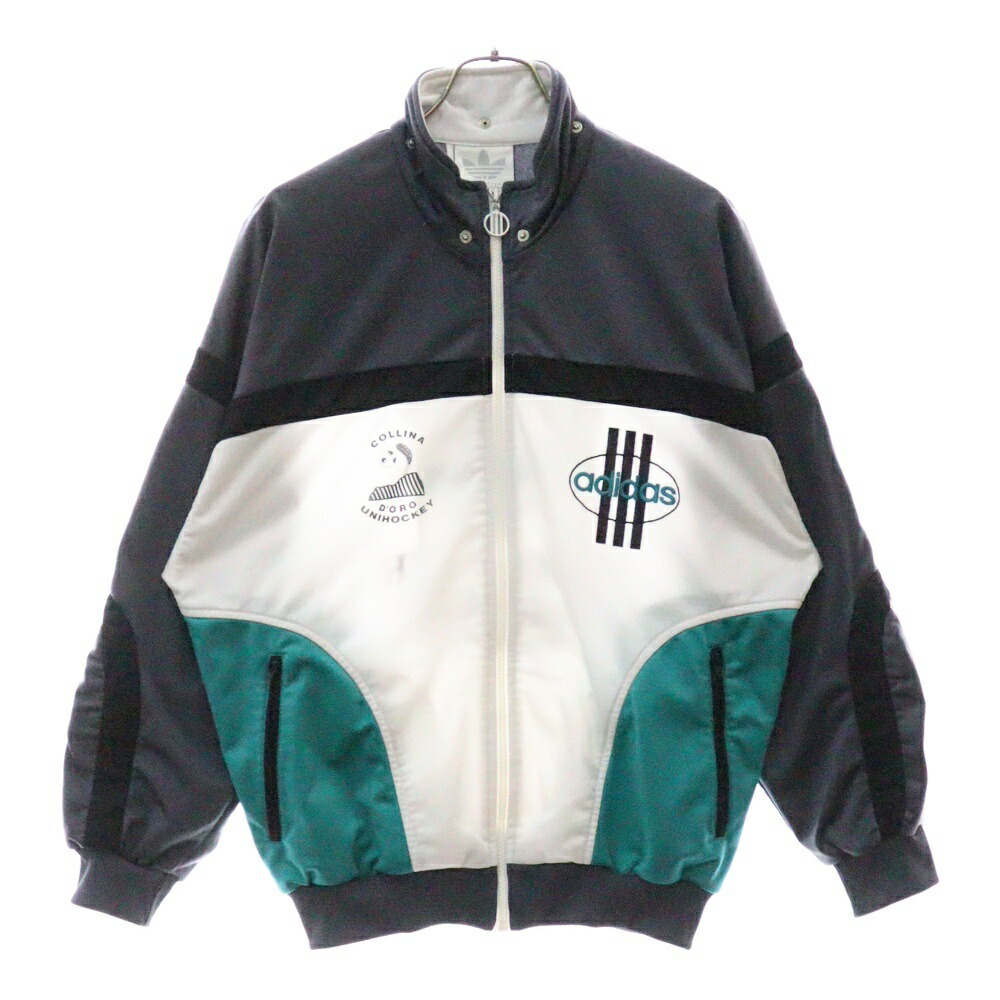 ユ*ツ様 70s フランス製 アディダス スリーライン トラックジャケット 紺X 3024j140104-1a.jpg