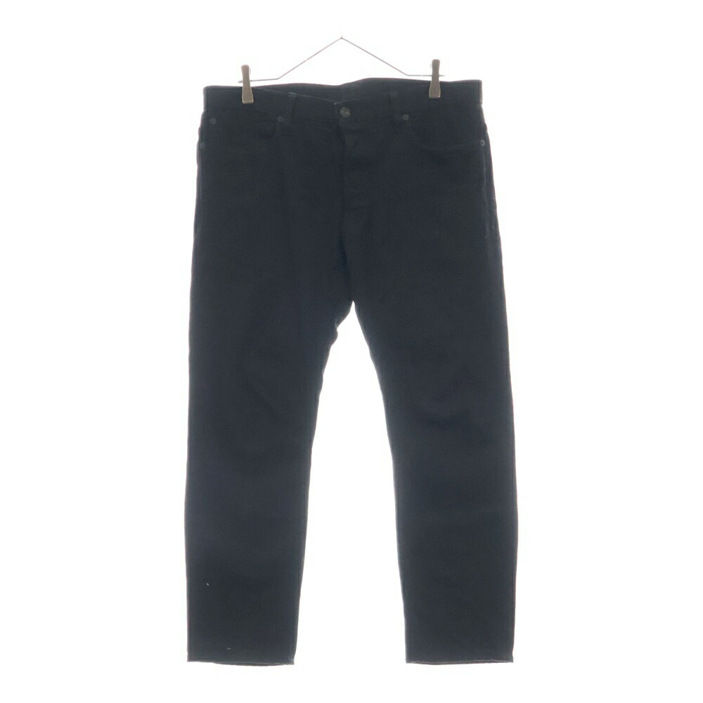 美品 マインデニム スリム セルビッチ リジッド ブラック デニム パンツ 9 MINEDENIM - S.Slim STR 5pocket OWS (BLACK) / スーパースリム
