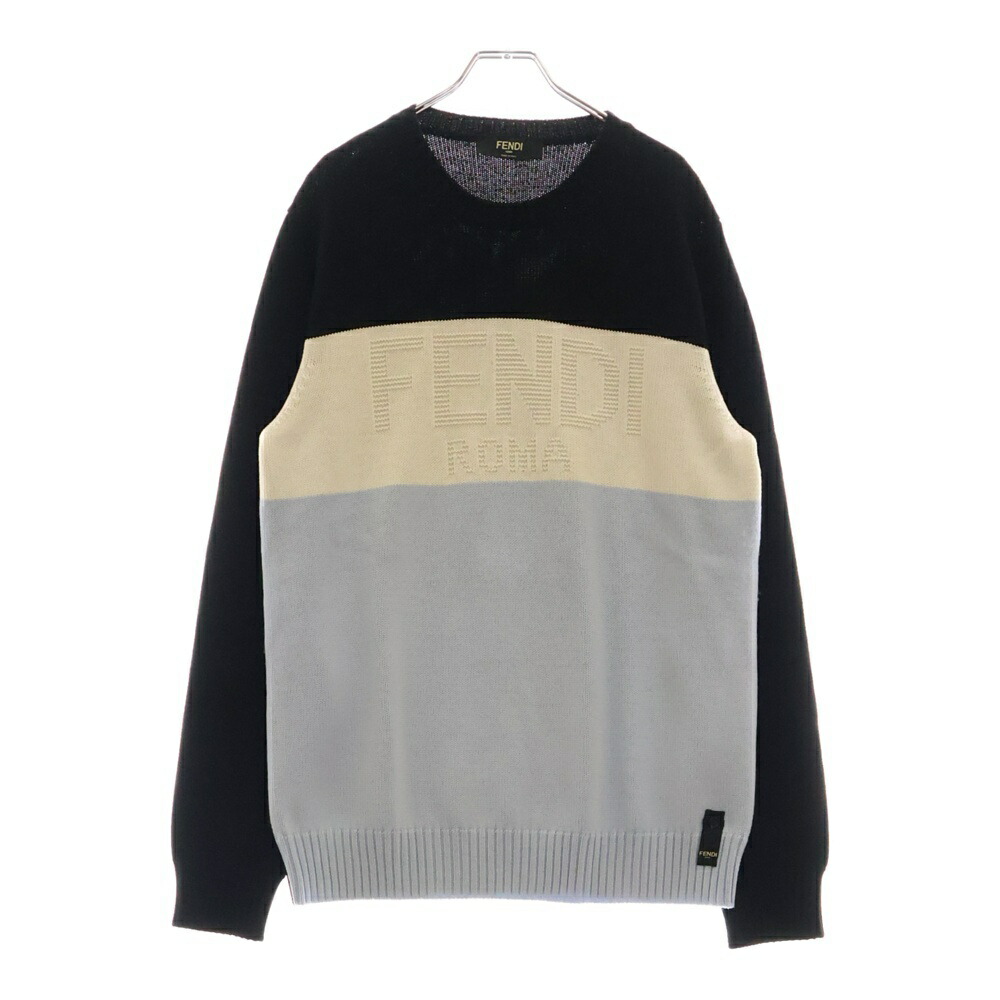 春シーズン　XL フェンディ　ロゴニット　セーター　52サイズ　ブラック　現行品 楽天市場】フェンディ FENDI メンズ トップス セーター ニット