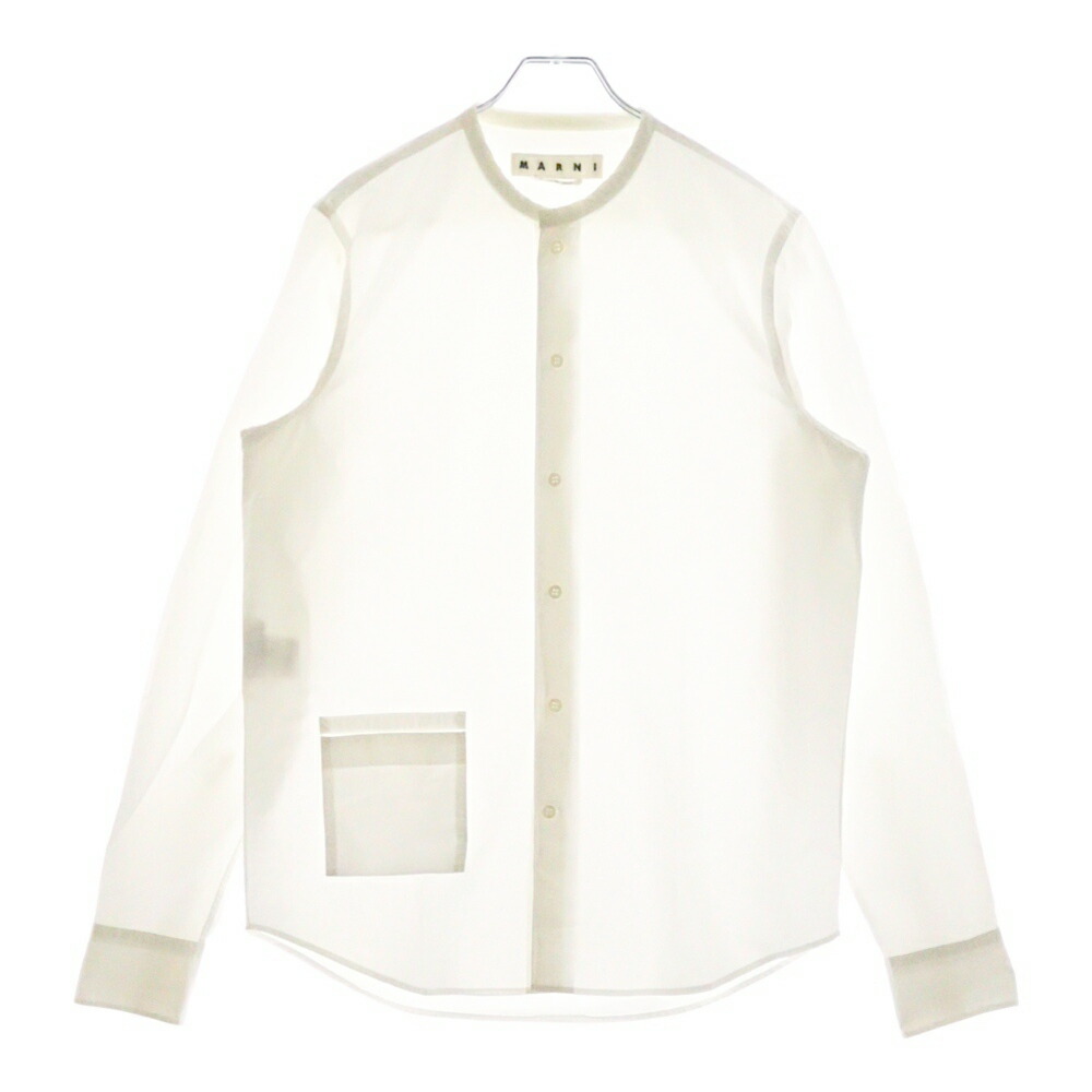 MARNI マルニ ホワイト長袖ブラウス シャツ　新品タグ付き　大きめサイズ VZBVCUVQfADn.jpg?width=768