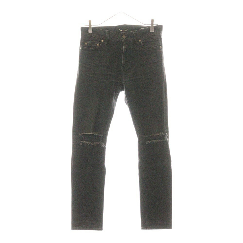 パンツ SAINT LAURENT knee crash studs pants 高品質】 Saint Laurent(サンローラン) 14AW knee crush skinny