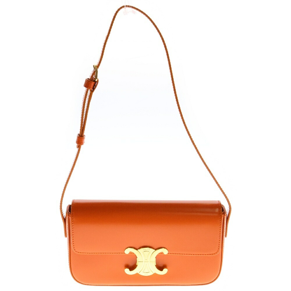【関税込】CELINE トリオンフキャンバス ミニ クロード CELINE】ミニ クロード トリオンフキャンバス＆カーフスキン