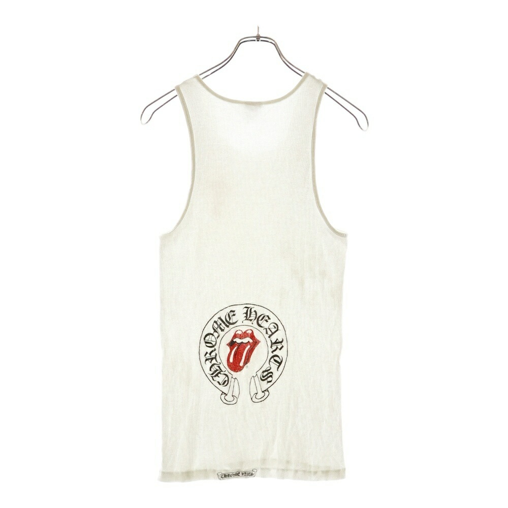 クロムハーツ　タンクトップ　サイズL　白　オールド クロムハーツ CHROME HEARTS タンクトップ ロゴ プリント L 白