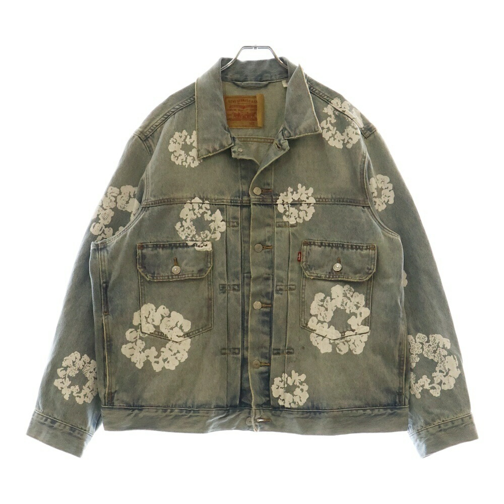 DENIM TEARS花柄ヴィンテージデニムパンツ｜ライトウォッシュW32