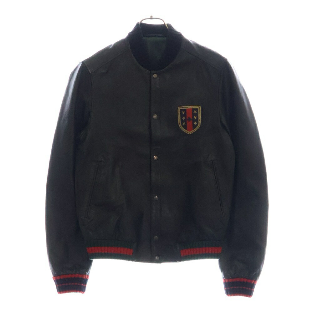 【GUCCI】ライダースジャケット トムフォード期 ギャザー 牛革 ブラック40 GUCCI】グッチ『トムフォード期 レザージャケット size38