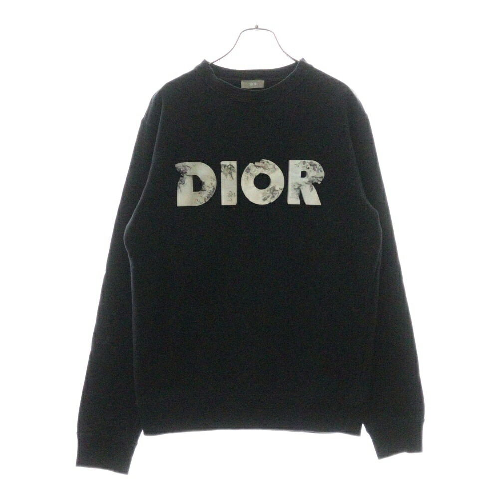 未使用級✨クリスチャンディオール スウェットパーカー ロゴ入り 黒 12+ ディオール(Dior)ディオール パーカー パーカー 衣料品 トップス