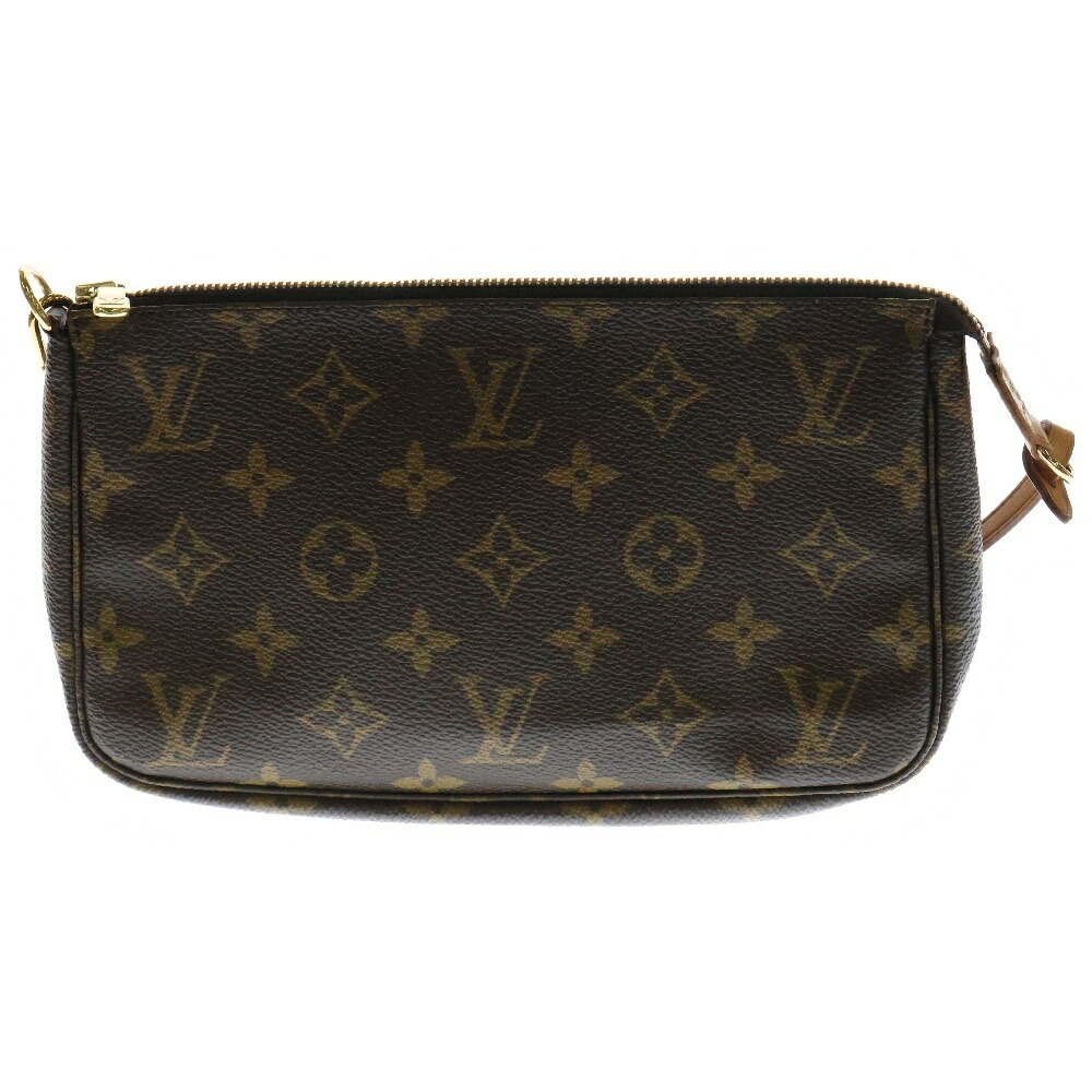 LOUIS VUITTON ポシェット 化粧ポーチ　コスメ　ポーチ ブラウン LOUIS VUITTON ポシェット 化粧ポーチコスメポーチ ブラウン