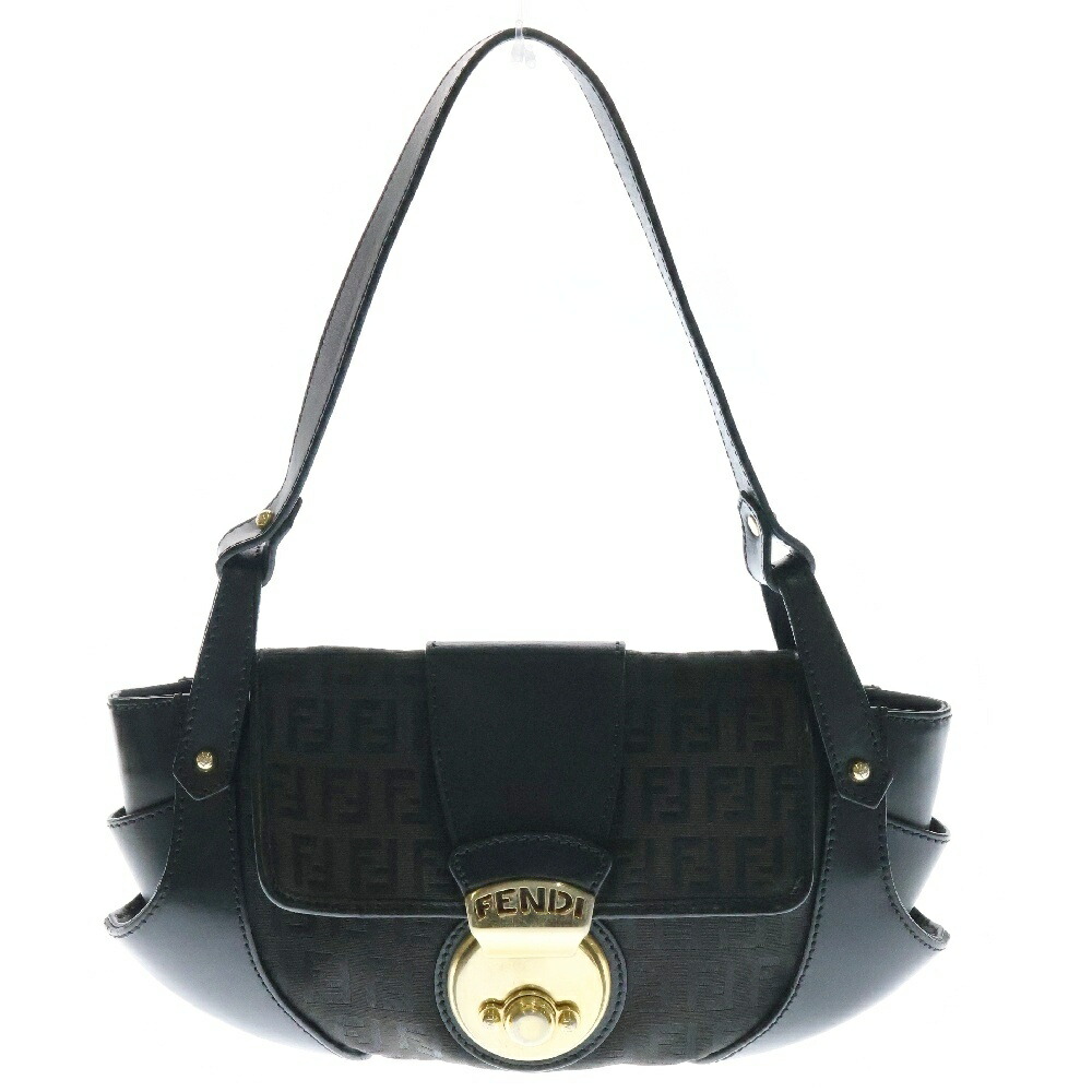 【美品】FENDI ズッカ柄 ハンドバッグ キャンバス レザー FF金具 大容量 希少】FENDI トートバッグ ズッカ柄 FF金具 A4可 キャンバス