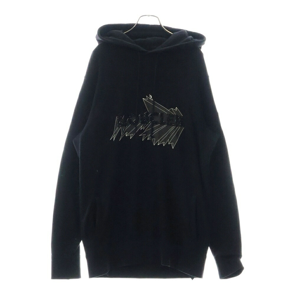 サモ・ハン・キンポー MONCLER モンクレールフラグメントニットパーカ MONCLER (モンクレール) ロゴワッペン ボーダー ニット