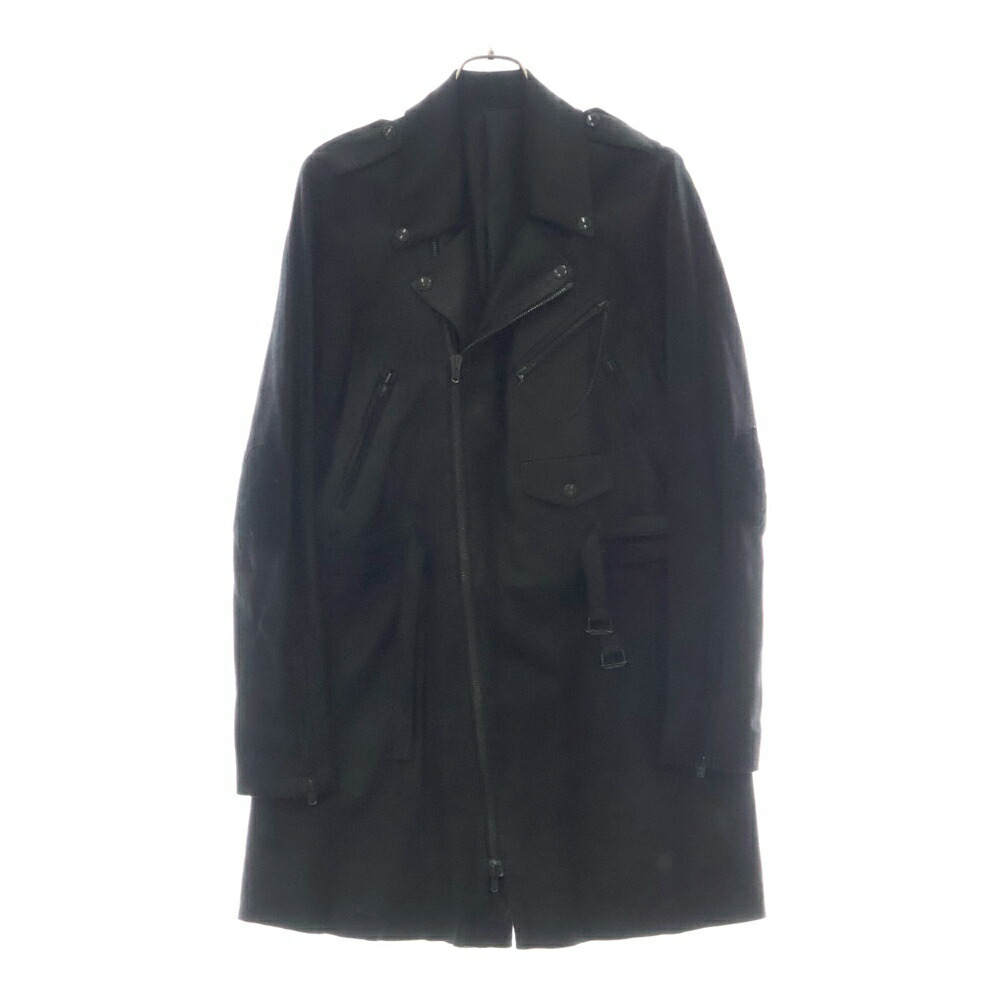 美品★初期★NUMBER (N)INE★98AW★ウール コート★ブラック★1 RUIRUE BOUTIQUE レディース ロングコート ウールコート ウール