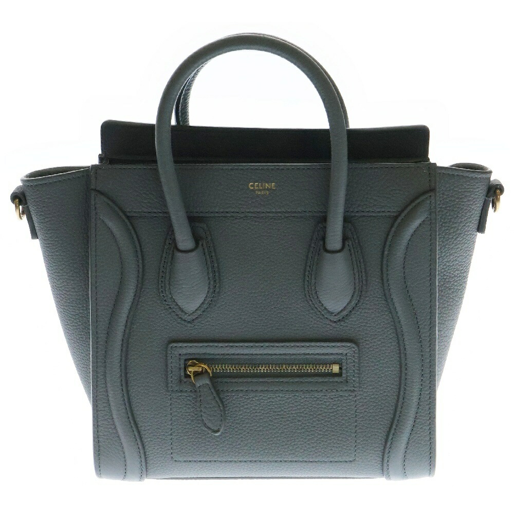 CELINE ラゲージ　ナノ　グレージュ　スリ　2WAYショルダーバッグ 楽天市場】CELINE（セリーヌ） ラゲージ ナノ スリ(グレージュ) レザー