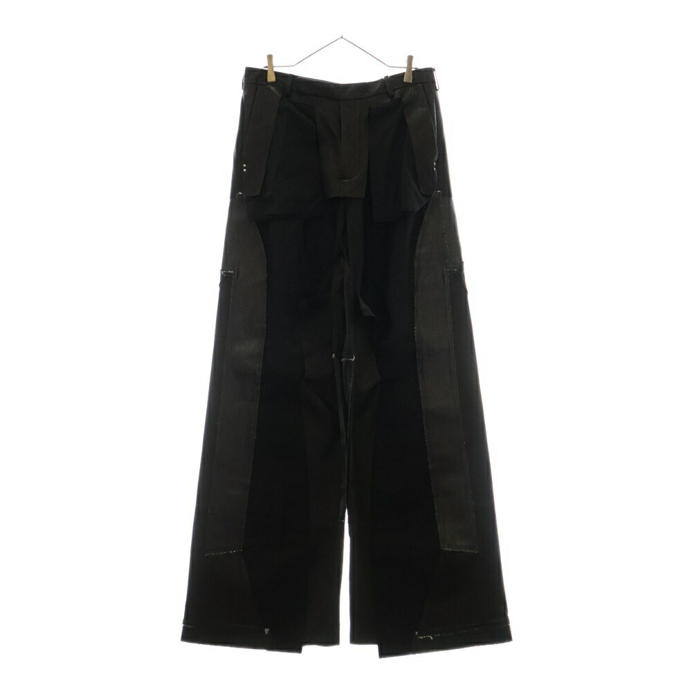 Rick Owens ブラック サテン ラウンジパンツ サイズ 50 Rick Owens ブラック サテン ラウンジパンツ サイズ 50