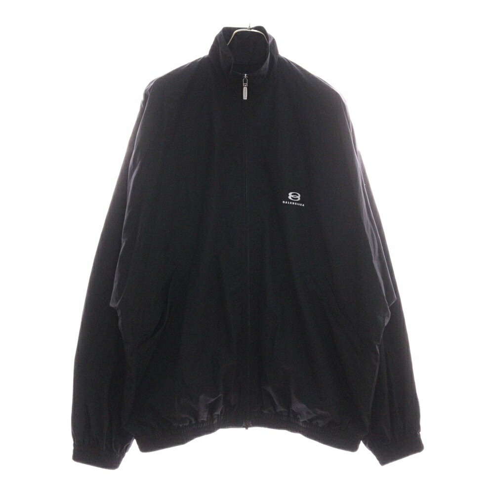 BALENCIAGA バレンシアガ ブラック Pコート 46 バレンシアガ オペラレインコート フード付き バックロゴ