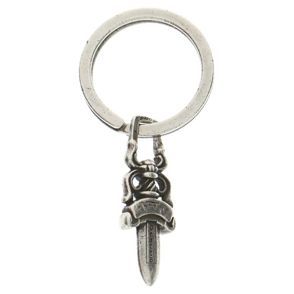 最終値下げ！クラシック　キーチェーン　モアサナイトダイヤ　キーリング　ダガー ターコイズフェザーキーリング フック4連 [z043] | キーチェーン