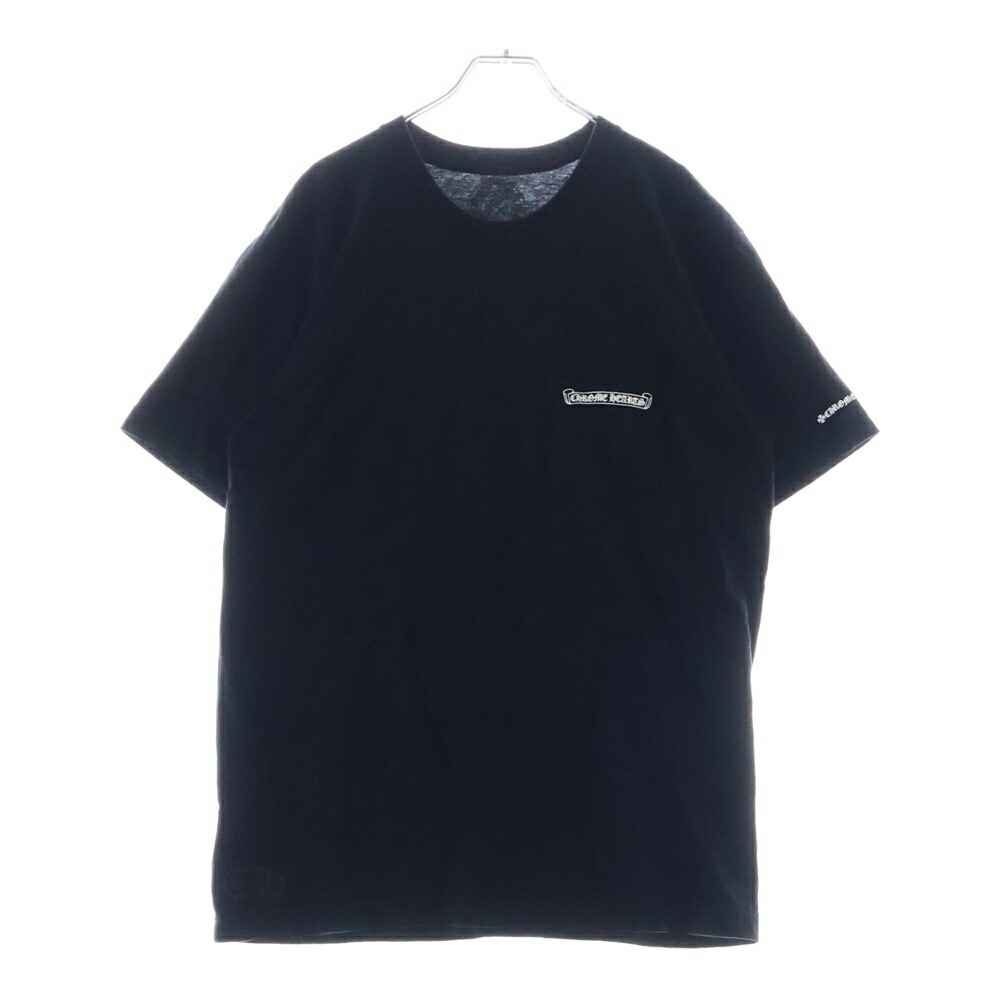 コラボ◆コム デ ギャルソン x クロムハーツ T シャツ ブラック CHROME HEARTS クロムハーツ × COMME des GARCONS