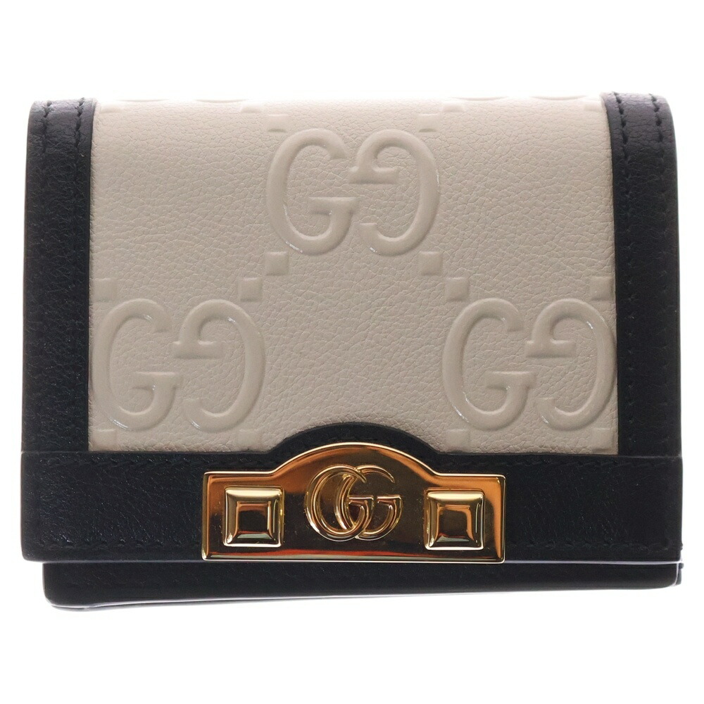 楽天市場】GUCCI（グッチ）GGマーモント 二つ折り財布 ホワイト
