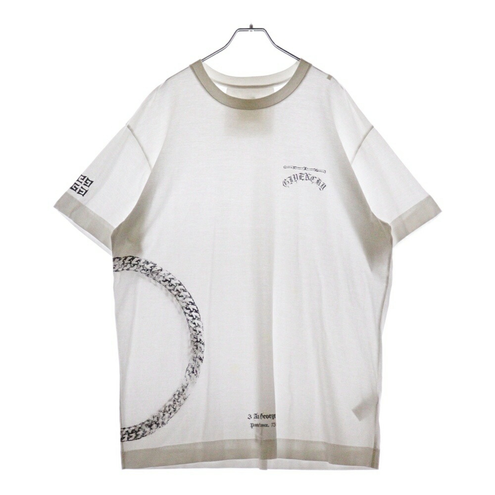 【GIVENCHY】GIVENCHYサークルプリント オーバーサイズ Tシャツ 国内正規品 定価8万 GIVENCHY LOGO PRINT OVER SIZE T-SHIRT M