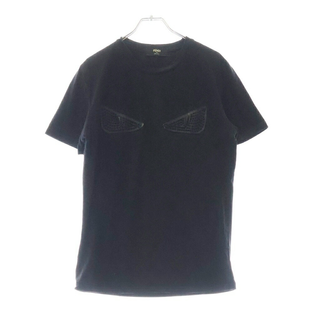 ＊ヴィンテージ【FENDI】半袖カットソー ズッカ柄　ロゴ　ブラウン　L　44 お待たせ! 半袖Tシャツ ズッカ柄 FENDI 44 フェンディ ブラウン