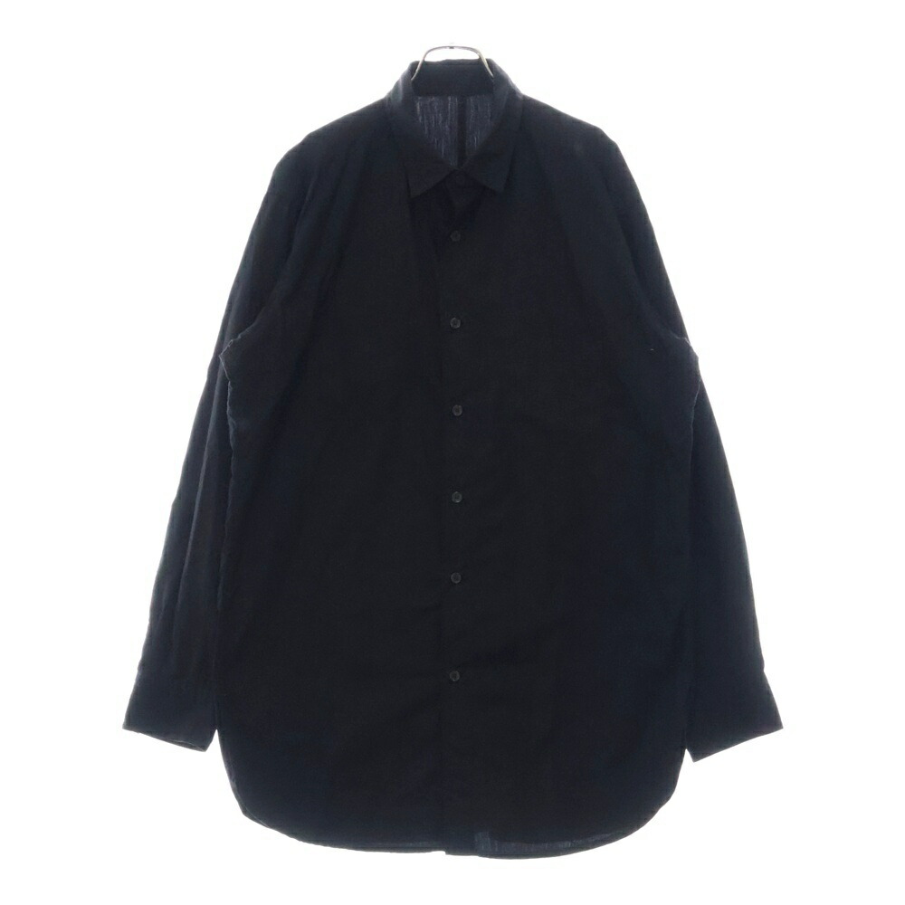 Yohji Yamamoto 23aw シャツ サイズ2 ブラック系 WOOL GABARDINE LEFT FACING JACKET(XS Black): Vintage 1.2