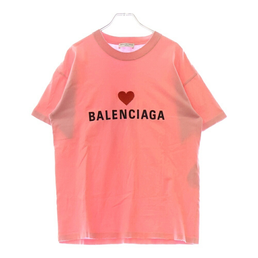 華やか バレンシアガ Tシャツ グラフィティ ロゴプリント ピンク BALENCIAGA - 正規品 バレンシアガ Tシャツ ロゴ ピンク メンズ