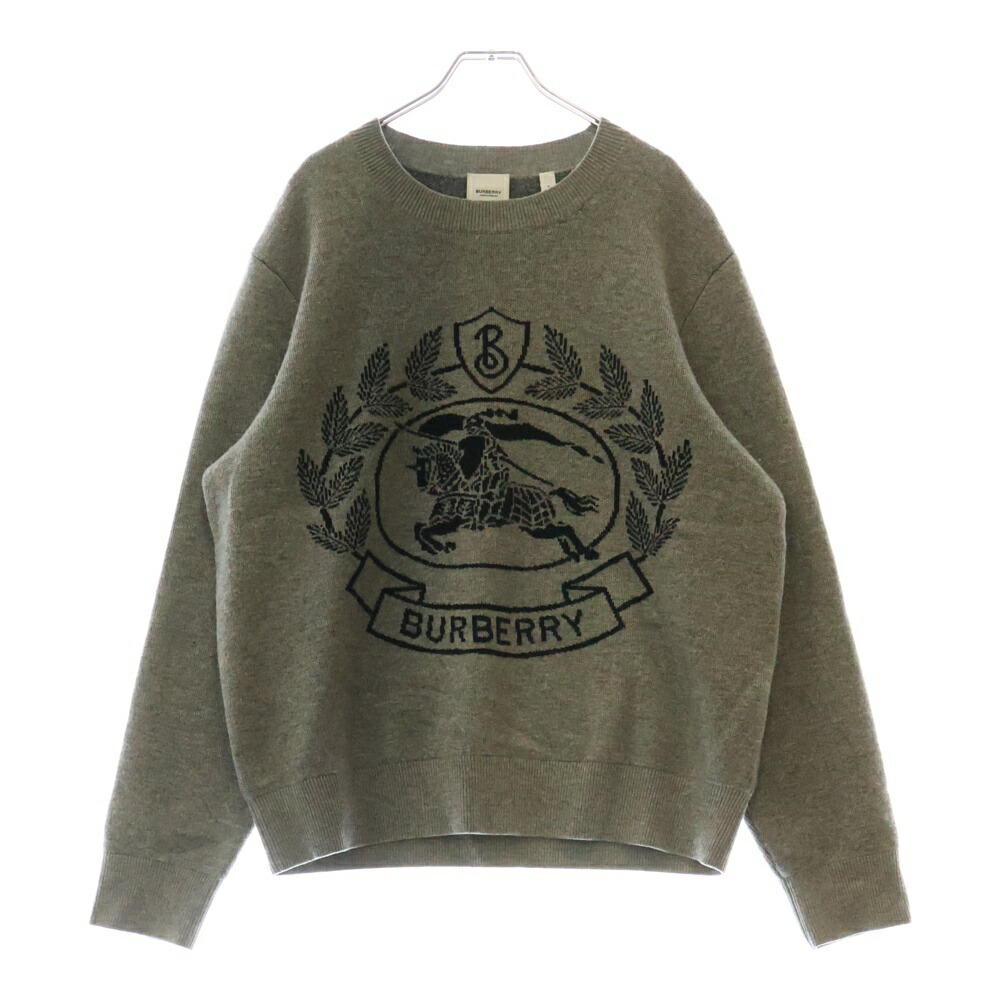 BURBERRY - BURBERRY バーバリー ゼブラ総柄 ロゴ ジャガード ウール ニット セーター ブラック/ホワイト 8029410 BURBERRY - BURBERRY バーバリー ゼブラ総柄 ロゴ ジャガード