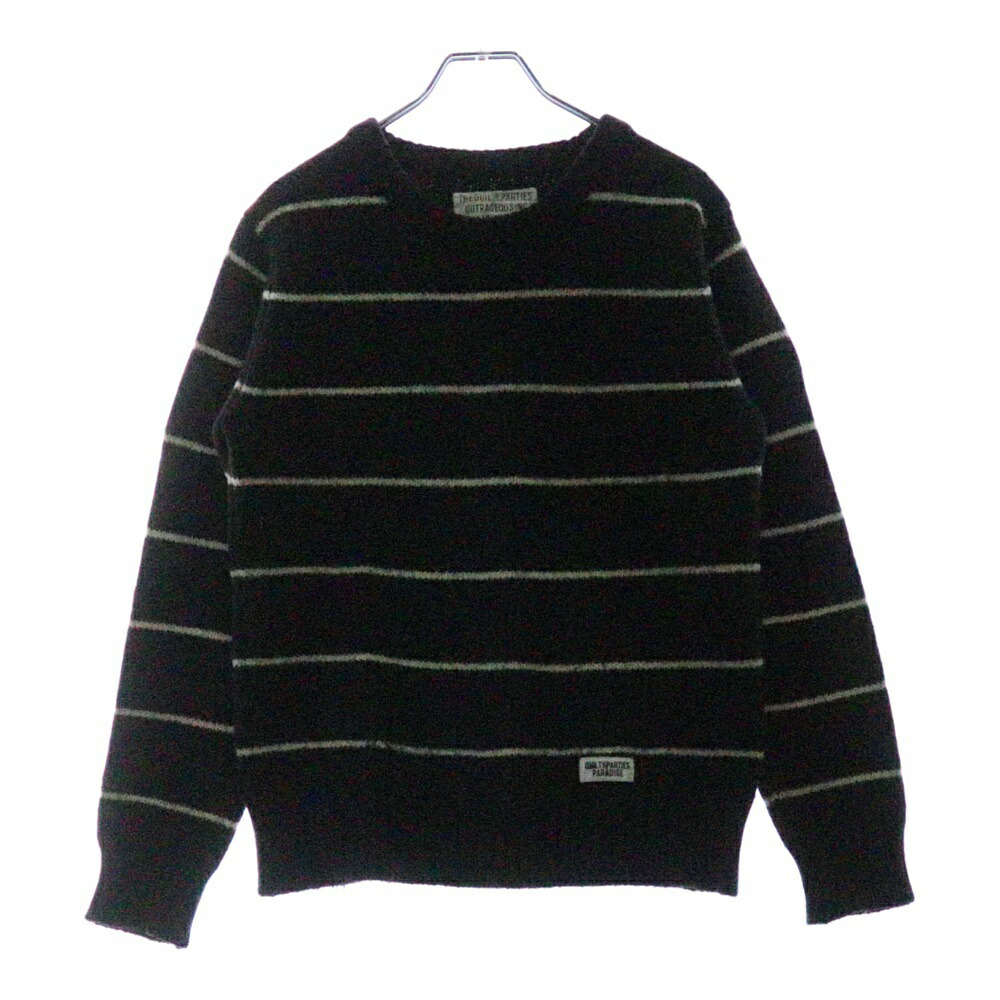 【美品】ワコマリア ZIGZAG ジグザグ モヘア カーディガン L 美品】ワコマリア ZIGZAG ジグザグ モヘア カーディガン L